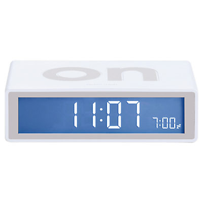 Lexon Flip Alarm Clock White Lexon Flip Alarm Clock White